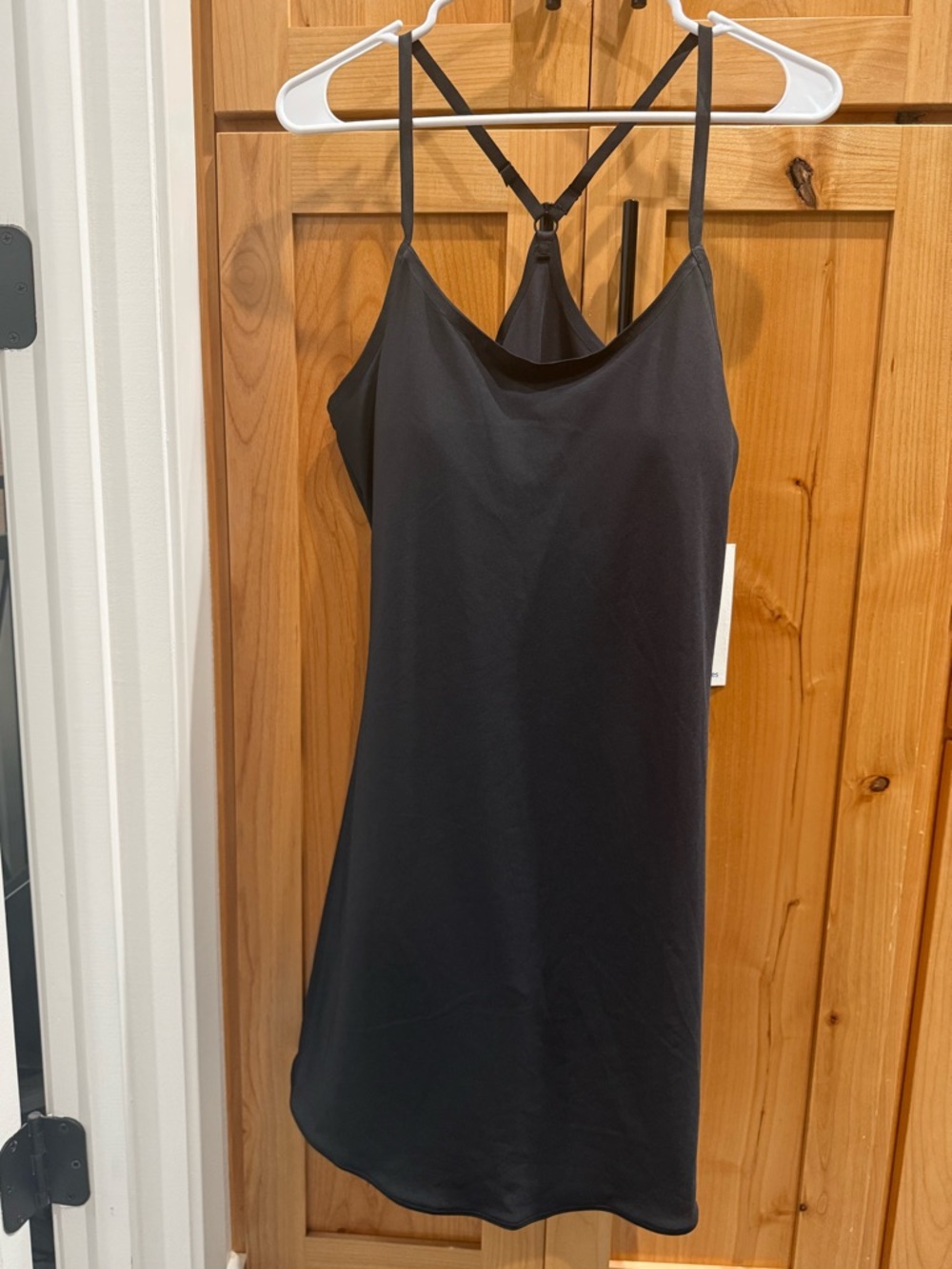 Outdoor Voices Black Racerback Tank Dress